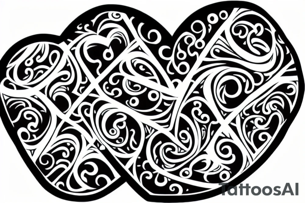 Old school tattoo of a heart with the date jan 9 on it tattoo idea