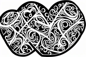 Old school tattoo of a heart with the date jan 9 on it tattoo idea