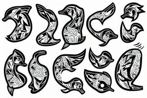 Duck in suit tattoo idea