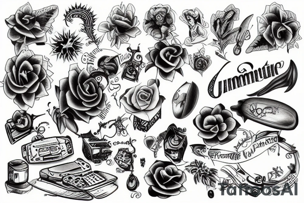 Unique computer tattoo tattoo idea