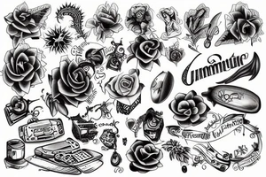 Unique computer tattoo tattoo idea