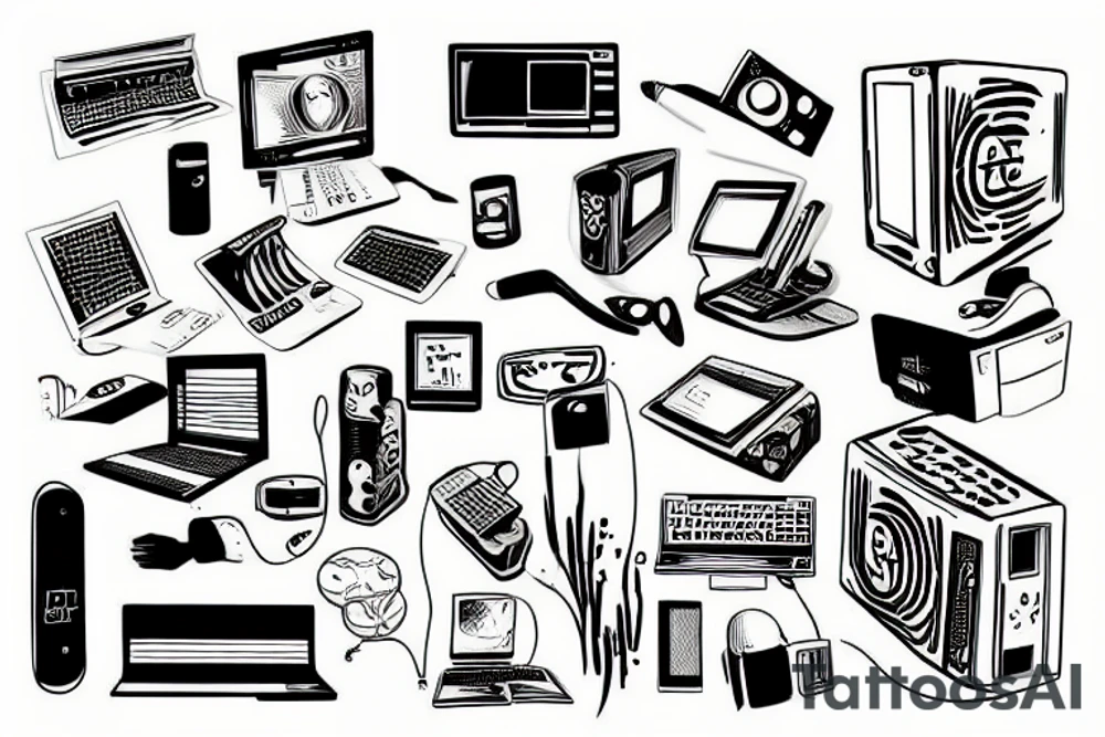 Computer tattoo idea