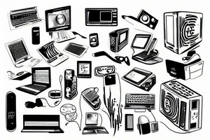 Computer tattoo idea