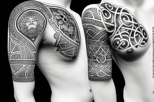 Symbols of stoic values tattoo idea