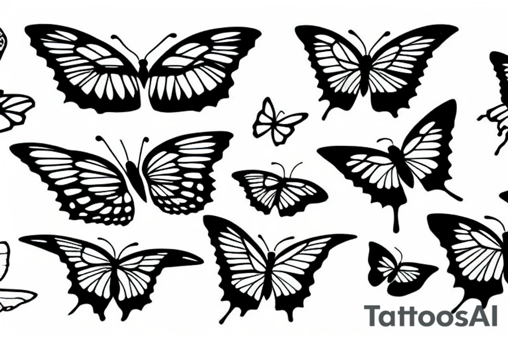 butterflys tattoo idea