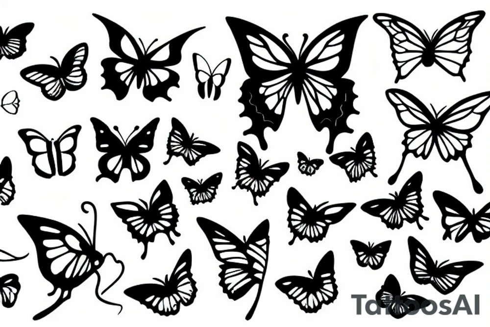 butterflys tattoo idea