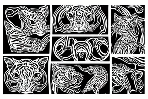 Lily tiger tattoo idea
