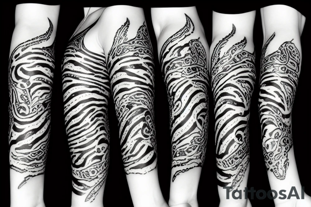 Lily tiger tattoo idea