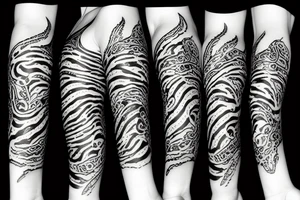 Lily tiger tattoo idea