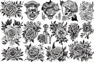 Floral tattoo idea