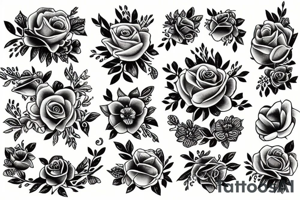 Floral tattoo idea