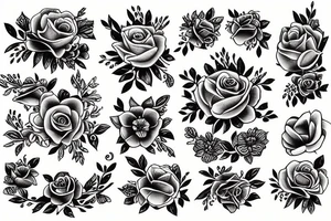 Floral tattoo idea