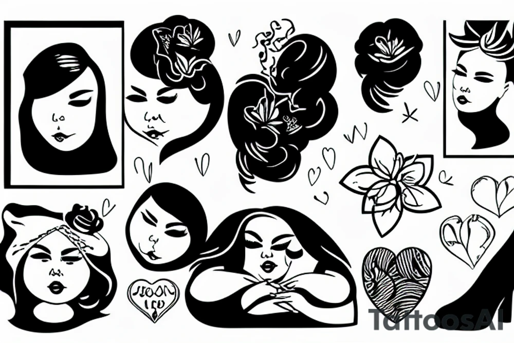 fat woman tattoo idea
