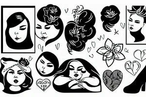 fat woman tattoo idea