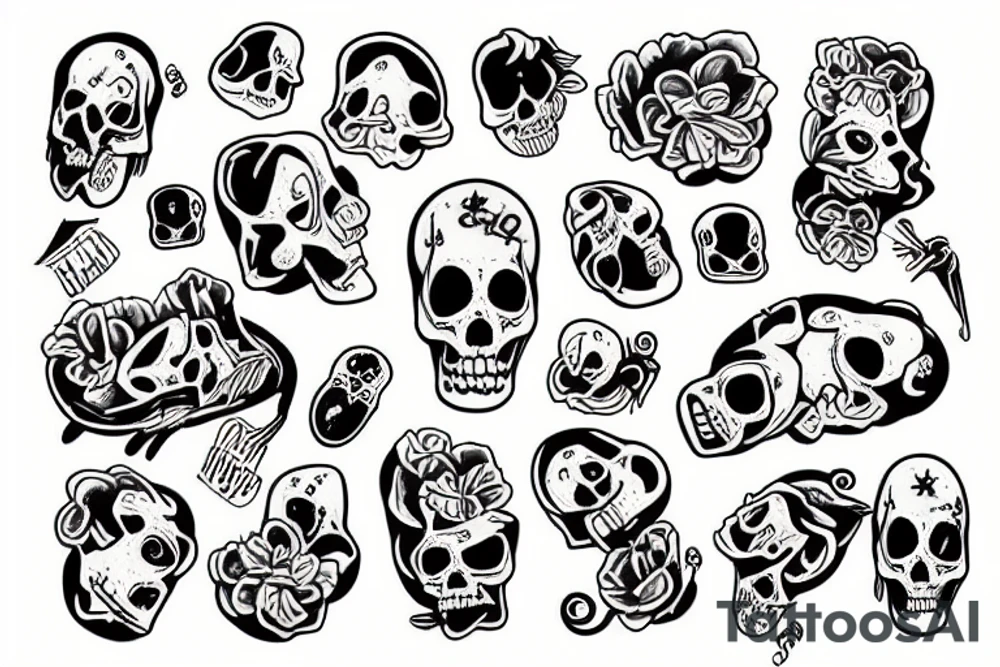 Dead baby tattoo idea