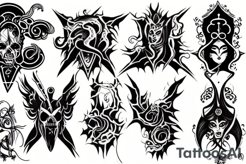 slaanesh symbol tattoo idea