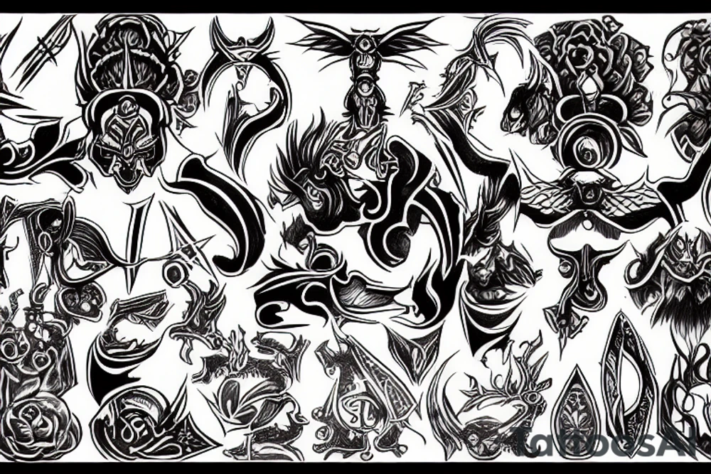 slaanesh symbol tattoo idea