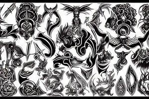 slaanesh symbol tattoo idea