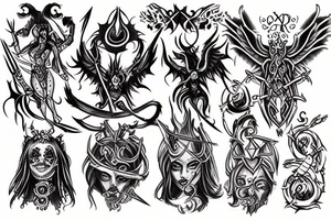 slaanesh symbol tattoo idea