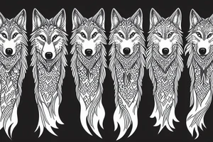 howling wolf tattoo idea
