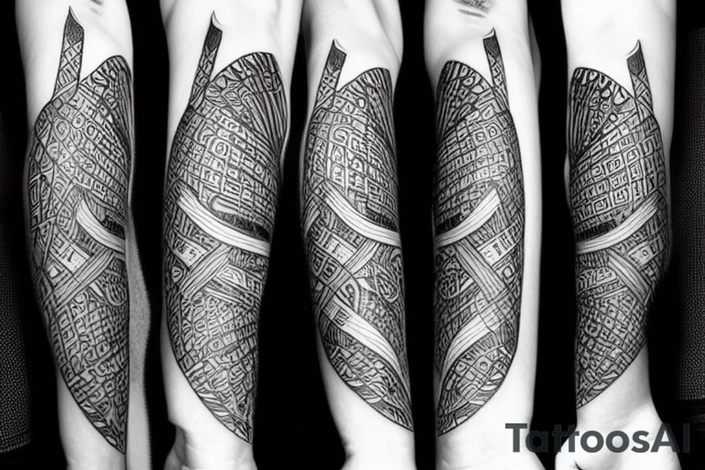 nordic symbols tattoo idea