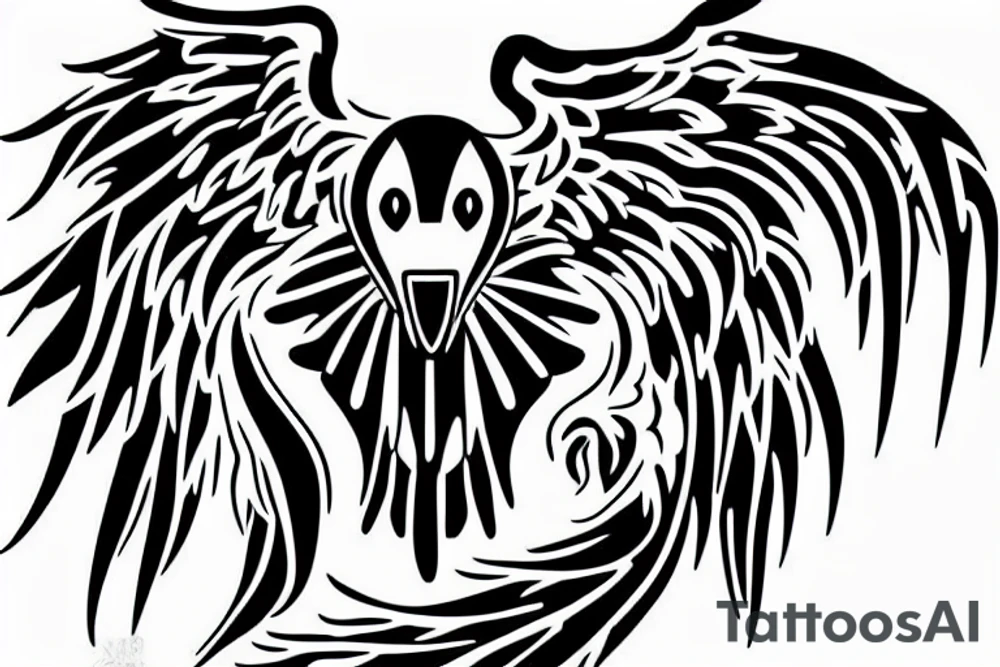 Red kite chest tattoo tattoo idea