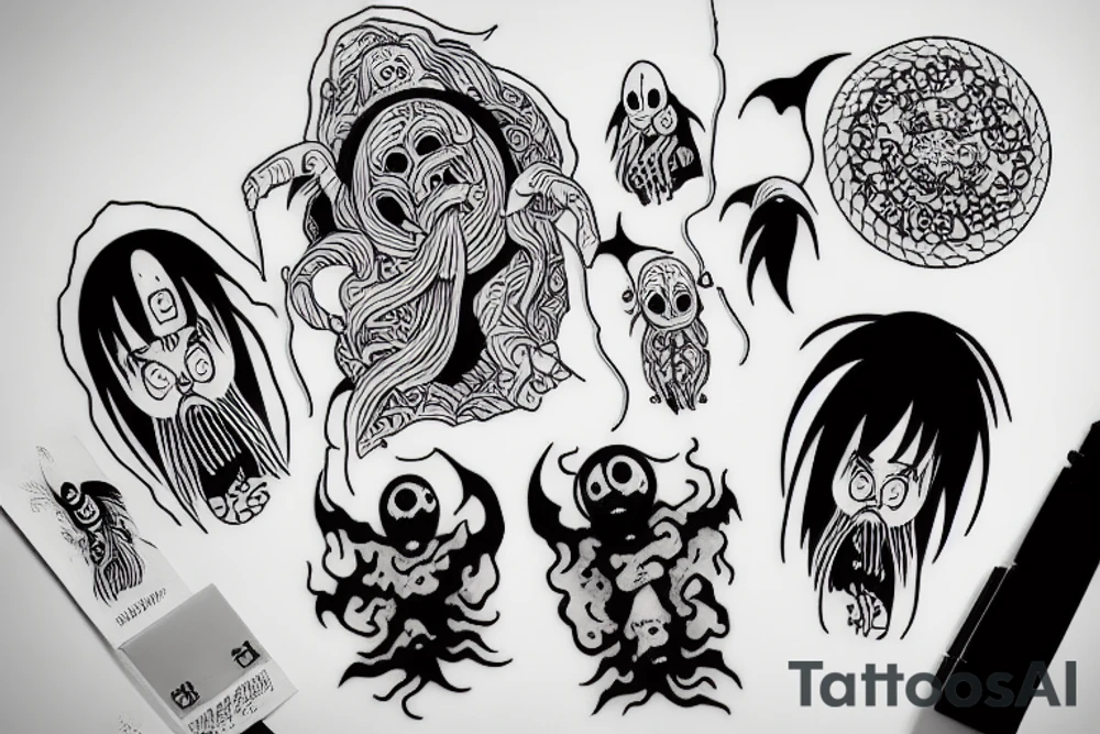 Spirited away ghost tattoo idea
