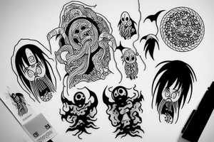 Spirited away ghost tattoo idea