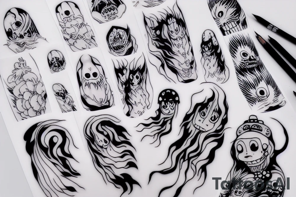 Spirited away ghost tattoo idea
