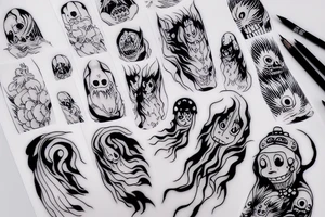 Spirited away ghost tattoo idea