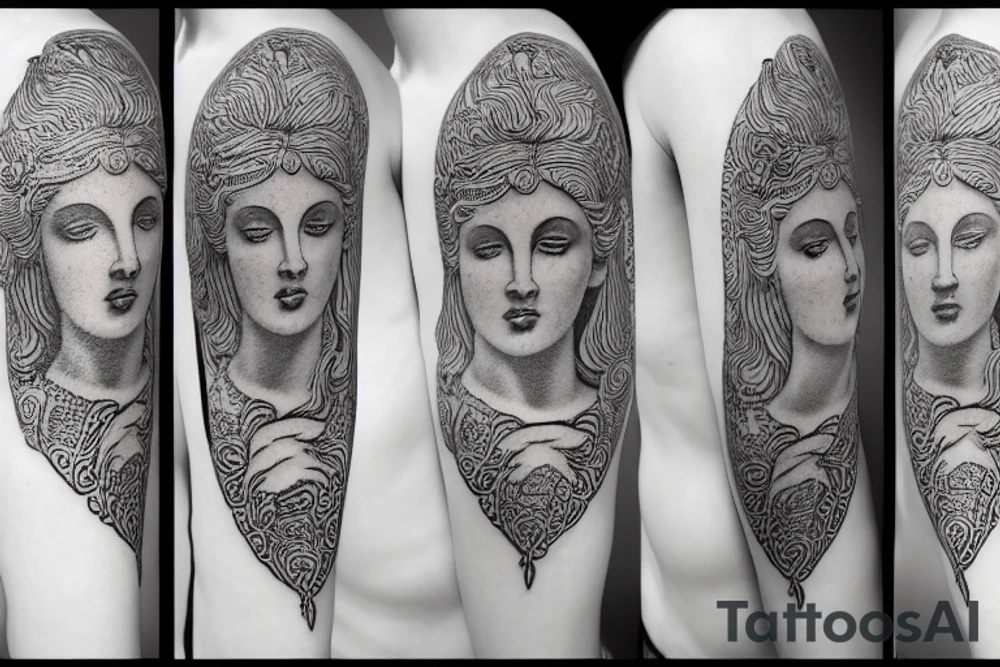 Aphrodite statue ancient greece tattoo idea