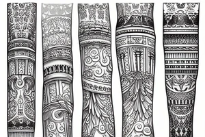 Corinthian column tattoo idea