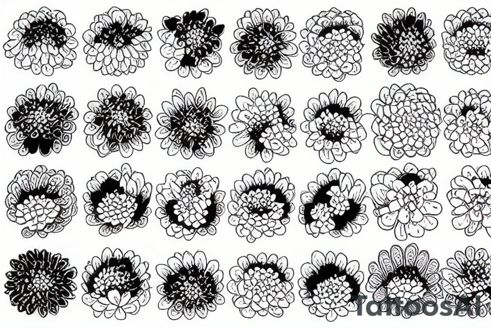 Chrysanthemums tattoo idea