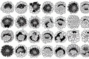 Chrysanthemums tattoo idea