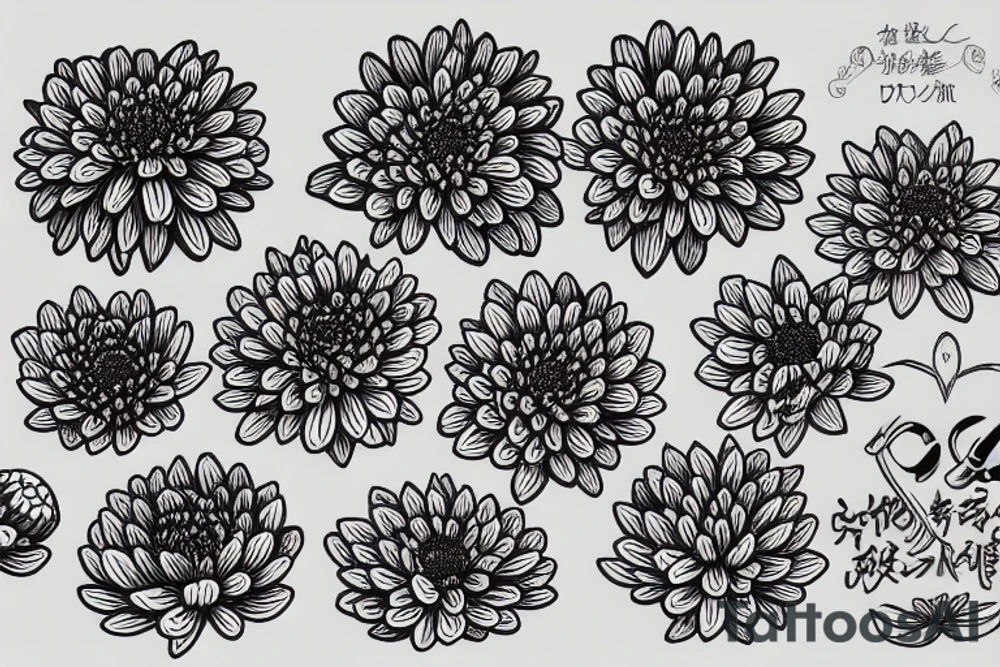 Chrysanthemums tattoo idea