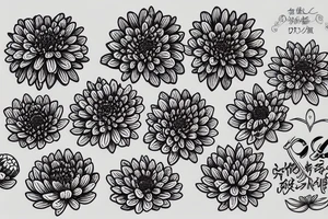 Chrysanthemums tattoo idea