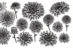Chrysanthemums tattoo idea