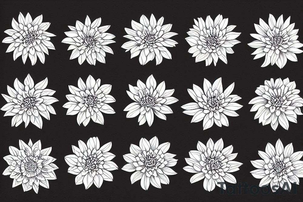 Chrysanthemums tattoo idea