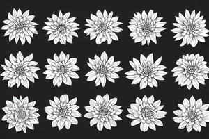 Chrysanthemums tattoo idea