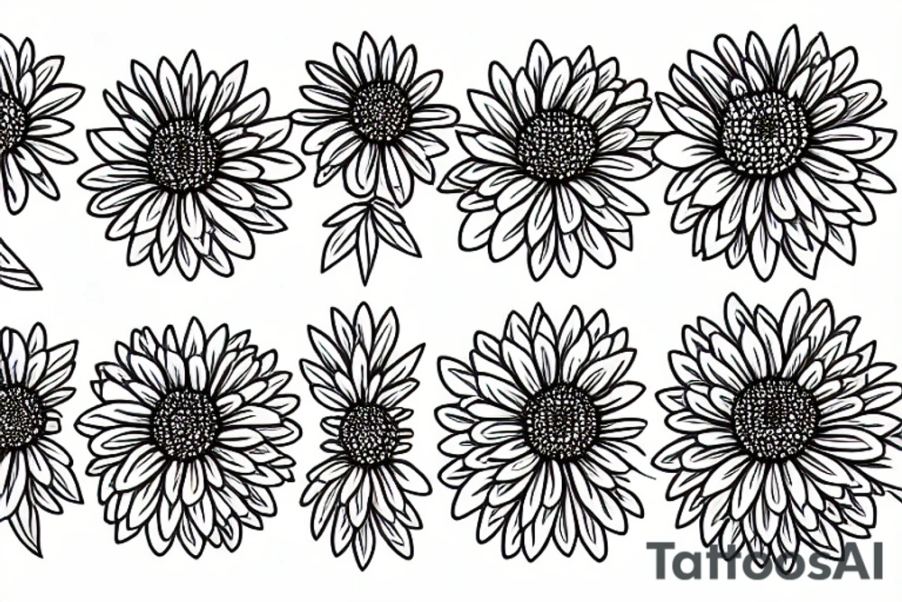 Chrysanthemums tattoo idea