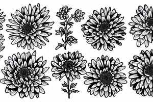 Chrysanthemums tattoo idea