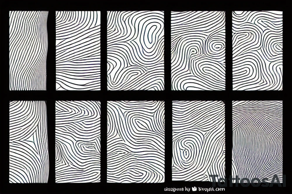 Abstract lines tattoo idea