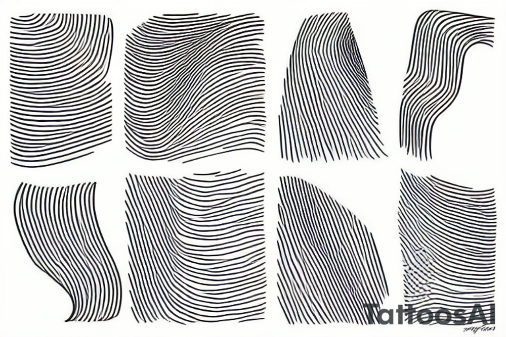 Abstract lines tattoo idea