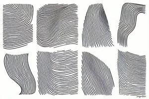 Abstract lines tattoo idea
