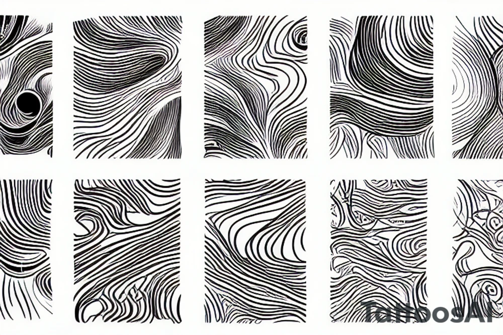 Veins-like lines tattoo idea