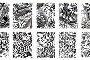 Veins-like lines tattoo idea