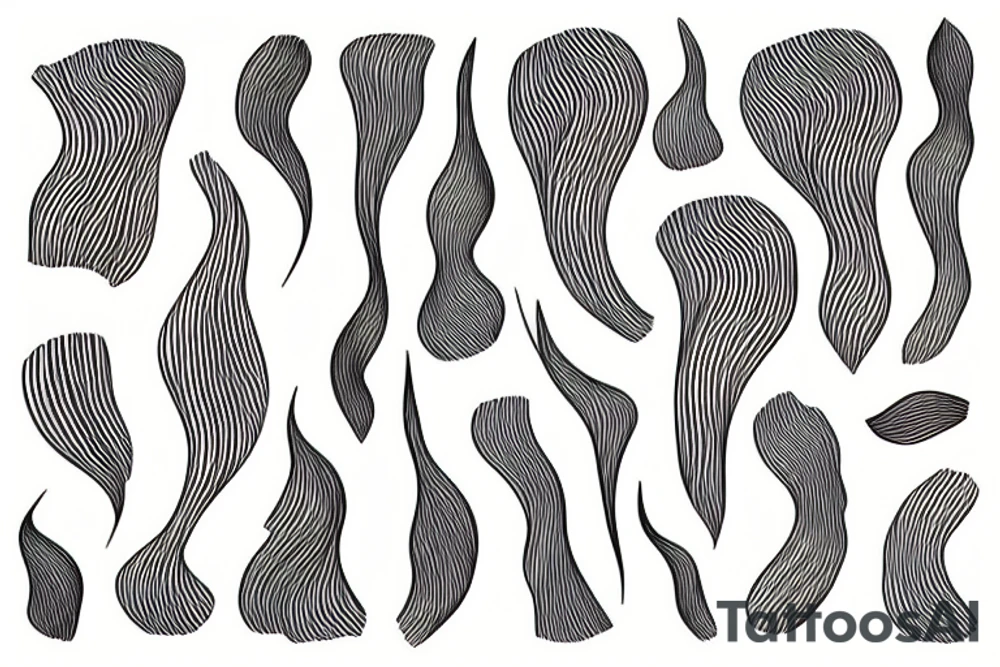 Veins-like lines tattoo idea