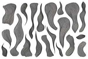 Veins-like lines tattoo idea