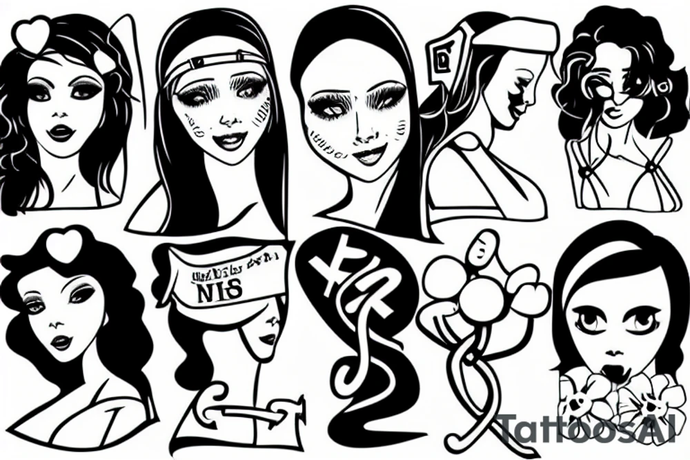 Sexy nurse tattoo idea