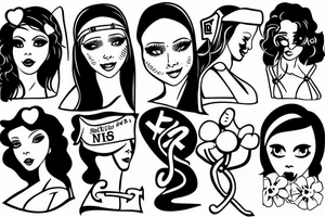 Sexy nurse tattoo idea